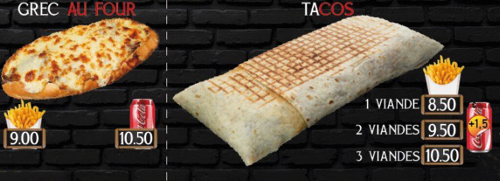 tacos grec au four la couture boussey